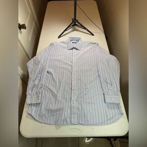 Burberry London Neiman Marcus Shirt Mens 17 L Button Down Casual Dress